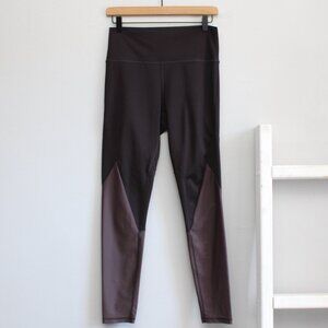 Endurance Women's Black Brown Dolyniee with Colorblock Tights Leggings SZ Medium
